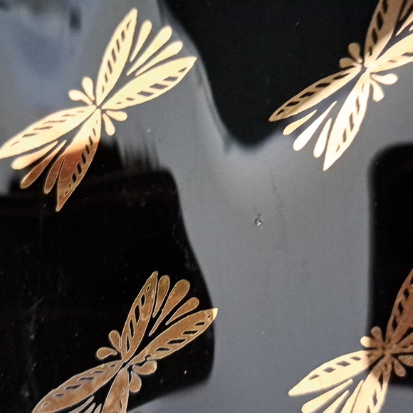 Vintage Black and Gold Patterned Trays - Picture 7 of 8